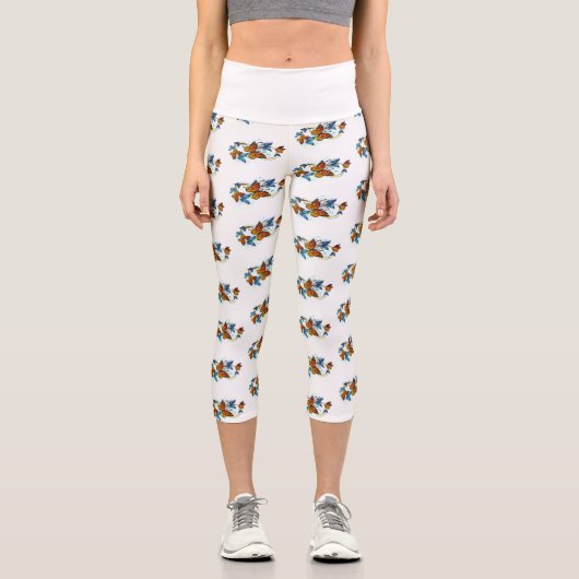 Infinity of Monarch Butterflies カプリレギンス (正面)