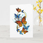 Infinity of Monarch Butterflies カード (黄色い花)