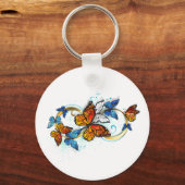 Infinity of Monarch Butterflies キーホルダー (裏面)