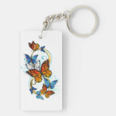 Infinity of Monarch Butterflies キーホルダー (裏面)