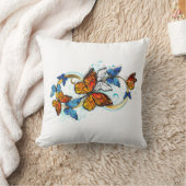 Infinity of Monarch Butterflies クッション (ブランケット)