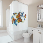 Infinity of Monarch Butterflies シャワーカーテン (インサイチュ)
