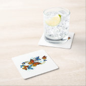 Infinity of Monarch Butterflies スクエアペーパーコースター (インサイチュ)