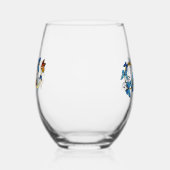 Infinity of Monarch Butterflies ステムなしワイングラス (左)