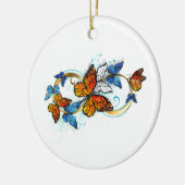 Infinity of Monarch Butterflies セラミックオーナメント (左)