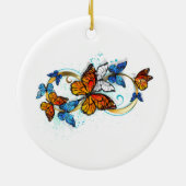 Infinity of Monarch Butterflies セラミックオーナメント (裏面)