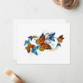 Infinity of Monarch Butterflies ノートカード (正面/裏面インサイチュ)