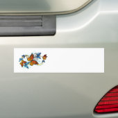 Infinity of Monarch Butterflies バンパーステッカー (車上)