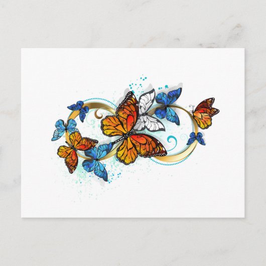 Infinity of Monarch Butterflies ポストカード (正面)