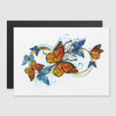 Infinity of Monarch Butterflies マグネット招待状 (正面/裏面)
