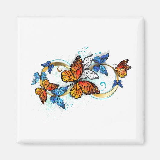 Infinity of Monarch Butterflies マグネット (正面)