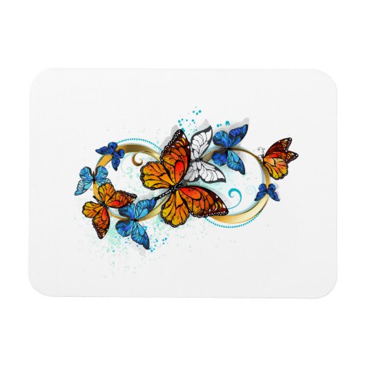 Infinity of Monarch Butterflies マグネット (横)