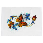 Infinity of Monarch Butterflies ラージペーパーバッグ (裏面)