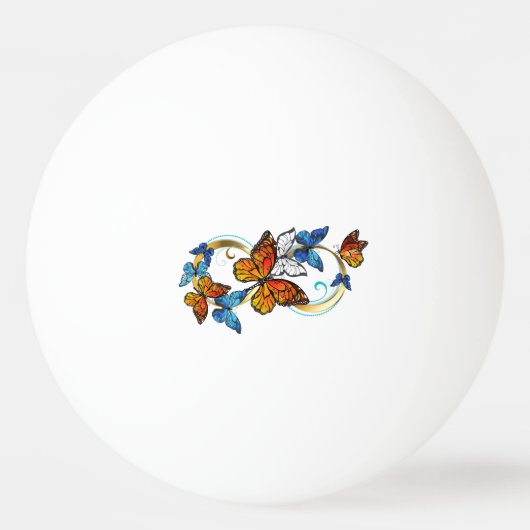 Infinity of Monarch Butterflies 卓球ボール (正面)