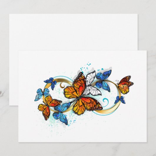 Infinity of Monarch Butterflies 招待状 (正面/裏面)