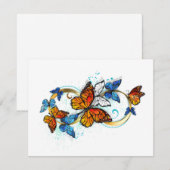 Infinity of Monarch Butterflies 案内状 (正面/裏面)