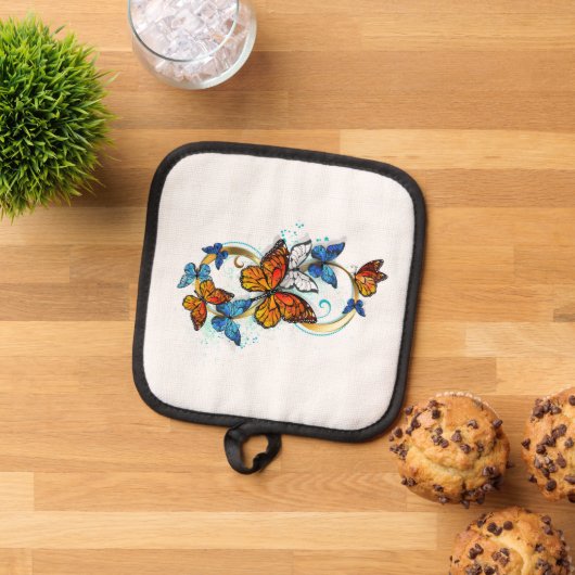 Infinity of Monarch Butterflies 鍋敷き (トップダウン)