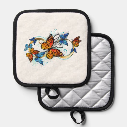 Infinity of Monarch Butterflies 鍋敷き (正面/裏面)