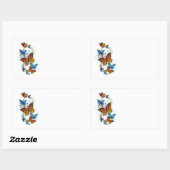 Infinity of Monarch Butterflies 長方形シール (シート)