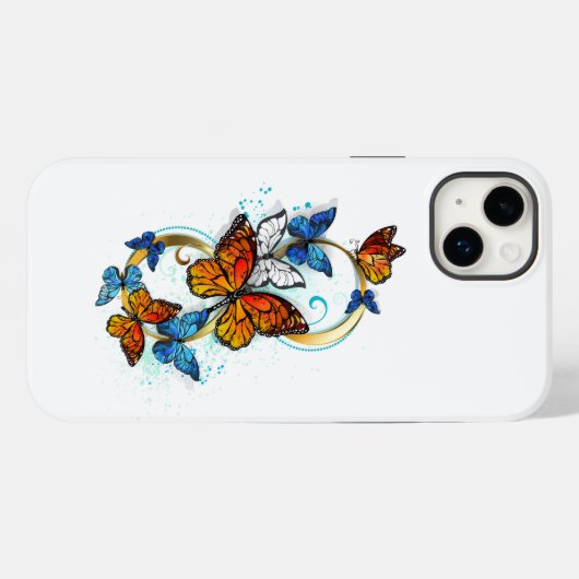 Infinity of Monarch Butterflies Case-Mate iPhoneケース (裏面 (横))