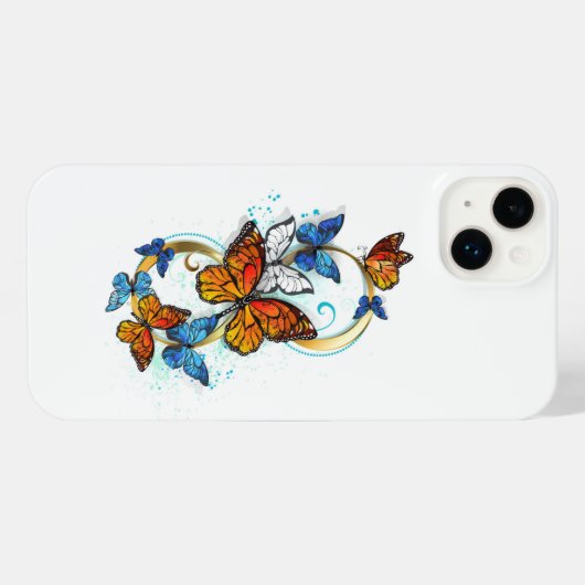 Infinity of Monarch Butterflies iPhoneケース (裏面横)
