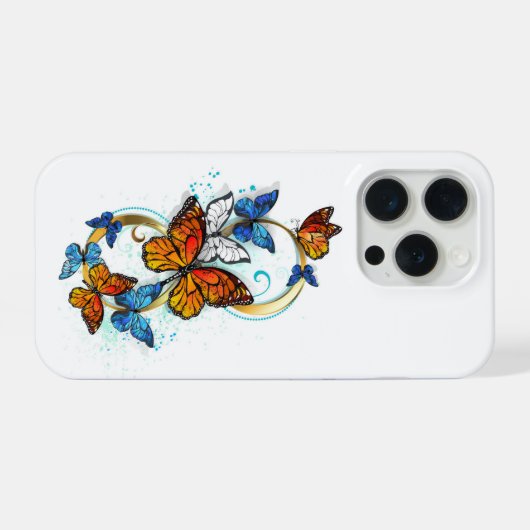 Infinity of Monarch Butterflies iPhoneケース (裏面横)
