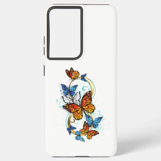 Infinity of Monarch Butterflies Samsung Galaxyケース (裏面)