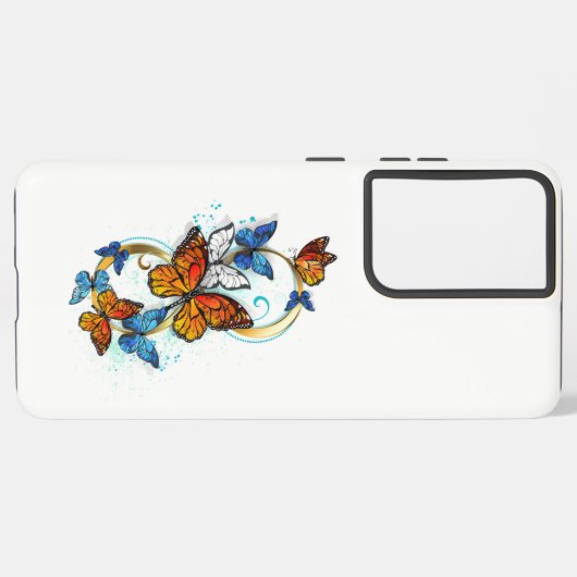 Infinity of Monarch Butterflies Samsung Galaxyケース (左側面)