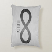 Infinity Symbol フェイク On Metal Texture by STaylor アクセントクッション (裏面(縦))