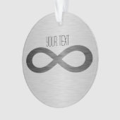 Infinity Symbol フェイク On Metal Texture by STaylor オーナメント (正面)