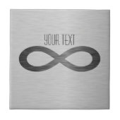 Infinity Symbol フェイク On Metal Texture by STaylor タイル (正面)
