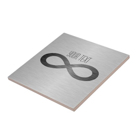 Infinity Symbol フェイク On Metal Texture by STaylor タイル (側面)