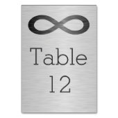 Infinity Symbol フェイク On Metal Texture by STaylor テーブルナンバー (裏面)