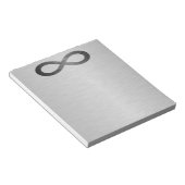 Infinity Symbol フェイク On Metal Texture by STaylor ノートパッド (アングル)