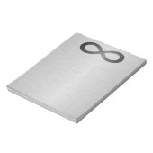 Infinity Symbol フェイク On Metal Texture by STaylor ノートパッド (回転)