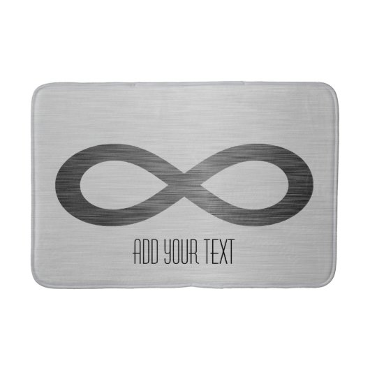 Infinity Symbol フェイク On Metal Texture by STaylor バスマット (正面)