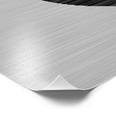 Infinity Symbol フェイク On Metal Texture by STaylor フォトプリント (角)