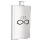 Infinity Symbol フェイク On Metal Texture by STaylor フラスク (右)