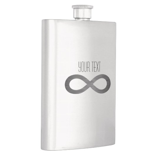 Infinity Symbol フェイク On Metal Texture by STaylor フラスク (右)