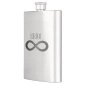 Infinity Symbol フェイク On Metal Texture by STaylor フラスク (左)