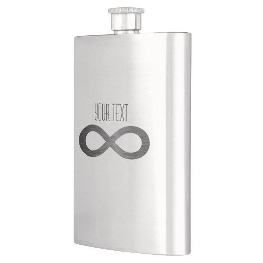 Infinity Symbol フェイク On Metal Texture by STaylor フラスク (左)