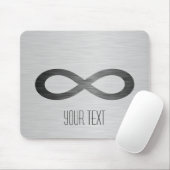 Infinity Symbol フェイク On Metal Texture by STaylor マウスパッド (マウス)