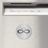 Infinity Symbol フェイク On Metal Texture by STaylor マグネット (インサイチュ (食洗機))