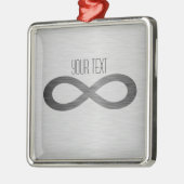 Infinity Symbol フェイク On Metal Texture by STaylor メタルオーナメント (左)