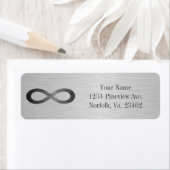 Infinity Symbol フェイク On Metal Texture by STaylor ラベル (インサイチュ)