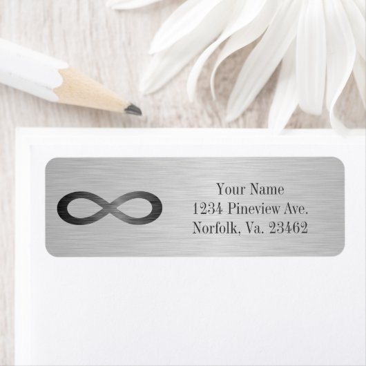 Infinity Symbol フェイク On Metal Texture by STaylor ラベル (インサイチュ)