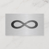 Infinity Symbol フェイク On Metal Texture by STaylor 名刺 (裏面)