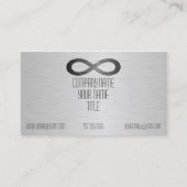 Infinity Symbol フェイク On Metal Texture by STaylor 名刺 (正面)