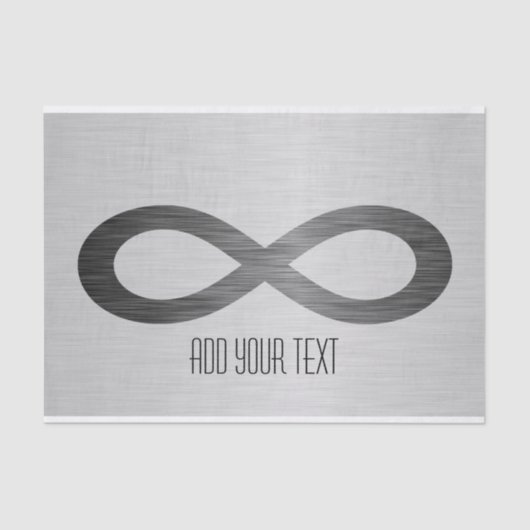 Infinity Symbol フェイク On Metal Texture by STaylor 薄葉紙 (正面)