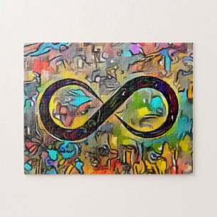 Infinity Symbol    Autism Awareness Neurodiversity ジグソーパズル